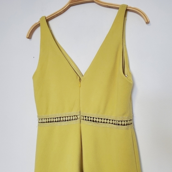 Lulu's Lover Of Mine Yellow Crochet Lace Mini Dress - Picture 4 of 7
